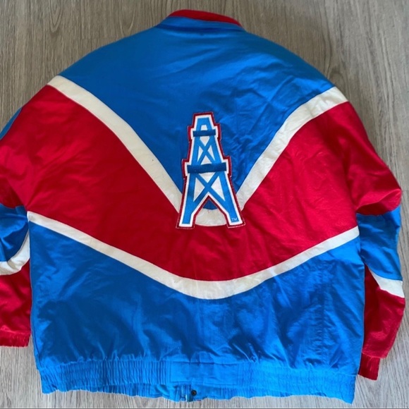 apex one Jackets & Coats Vintage Houston Oilers Jacket Poshmark